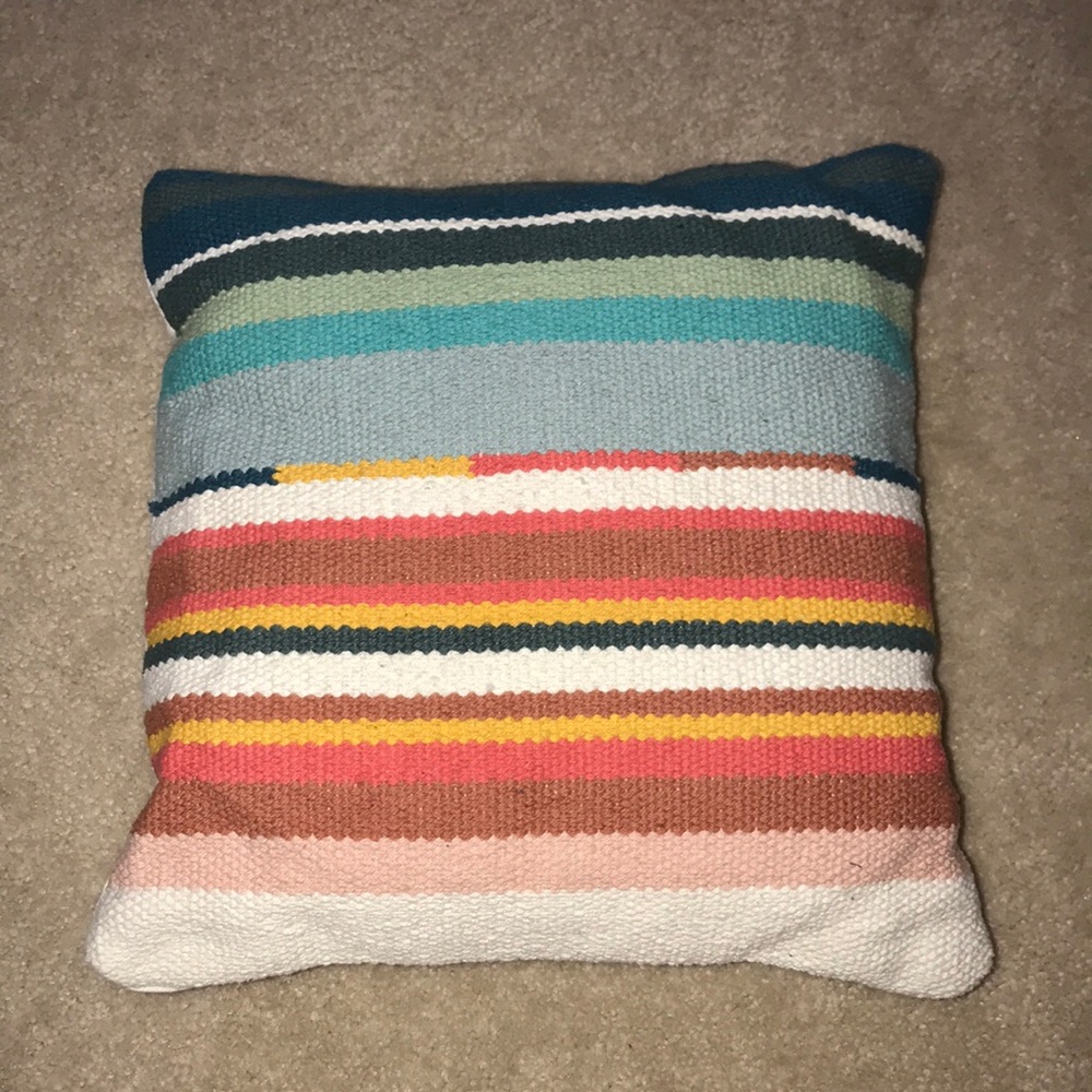 Colorful throw pillow